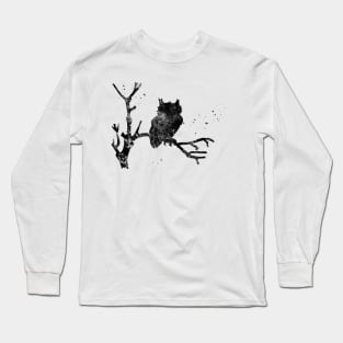 Owl on a Tree Long Sleeve T-Shirt